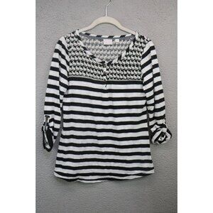 Postmark Anthropologie Long Roll Tab Sleeve Top-Medium-Bunnies-Whimsigoth